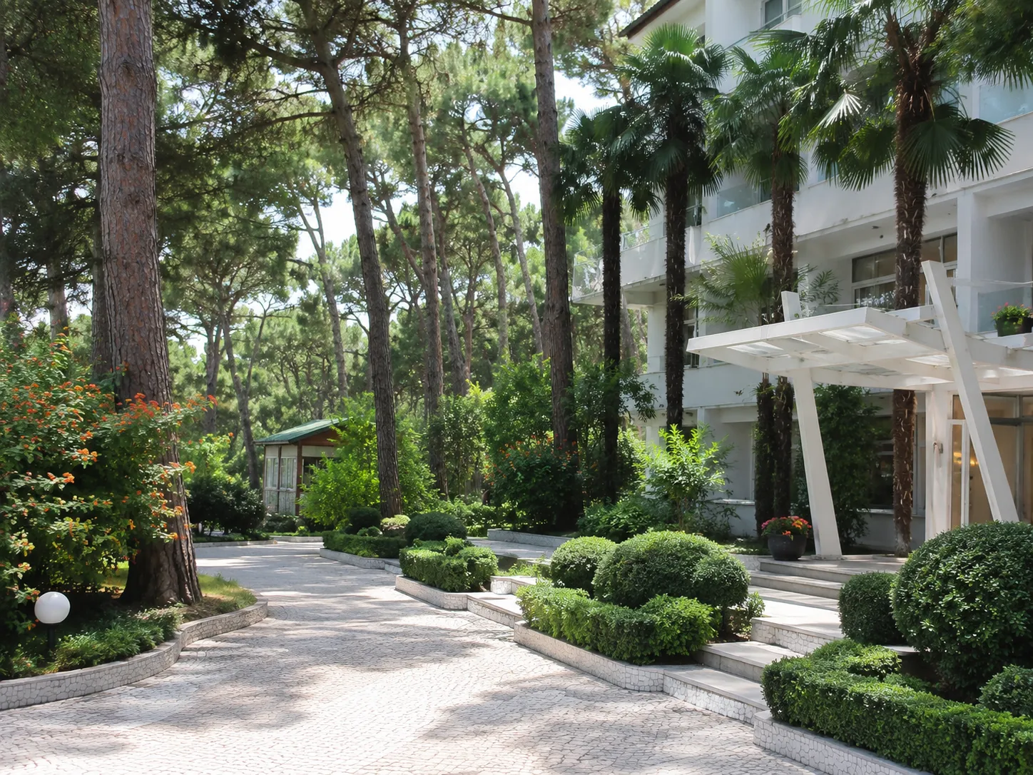 Hotel garden detail